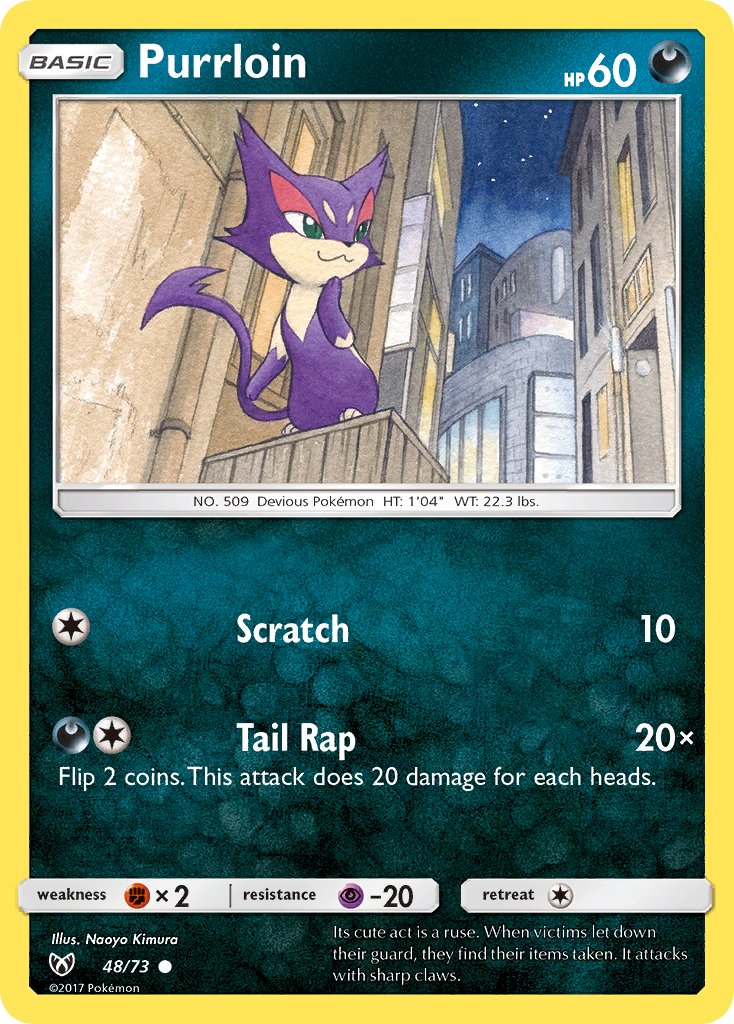 Purrloin - Shining Legends (Common) [SLG-48] English / Near Mint / Normal