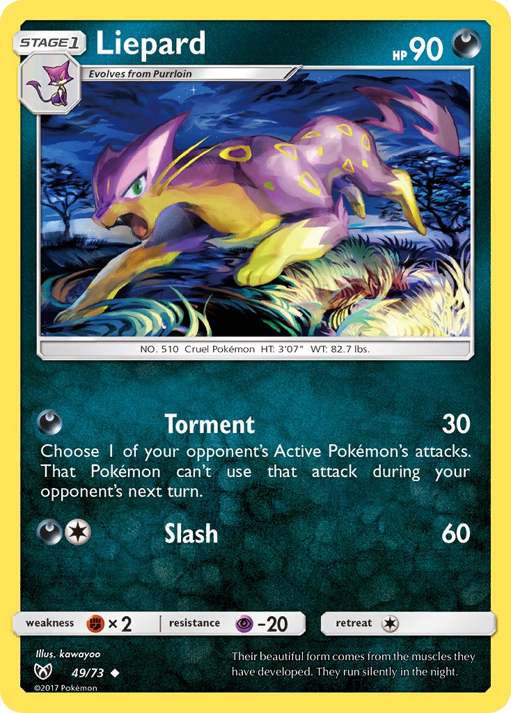 Liepard - Shining Legends (Uncommon) [SLG-49] English / Near Mint / Normal