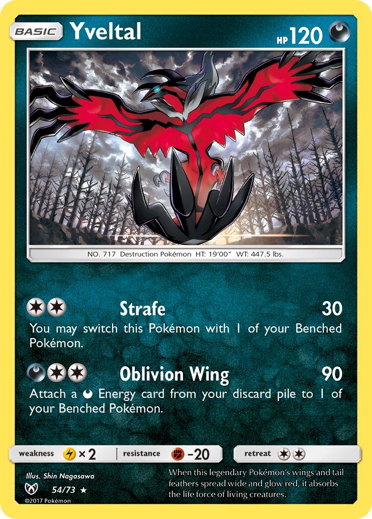 Yveltal - Shining Legends (Holo Rare) [SLG-54] English / Near Mint / Normal