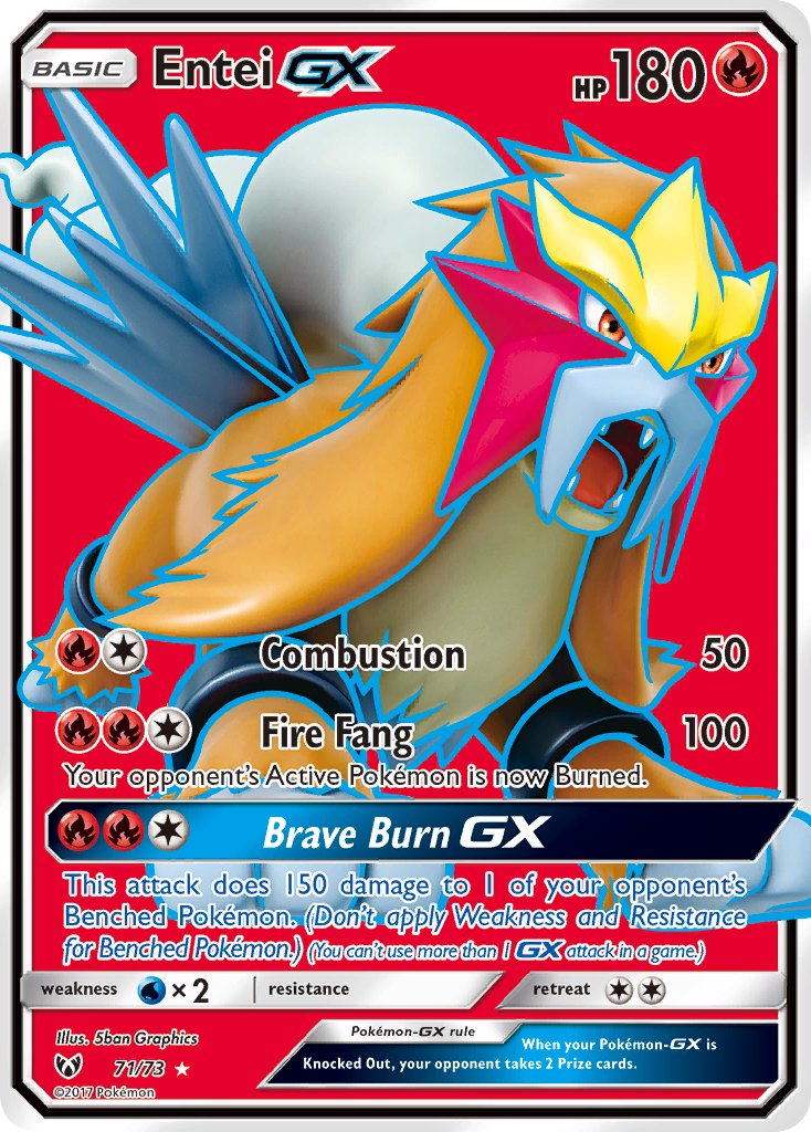 Entei GX - Shining Legends (Ultra Rare) [SLG-71] English / Near Mint / Normal