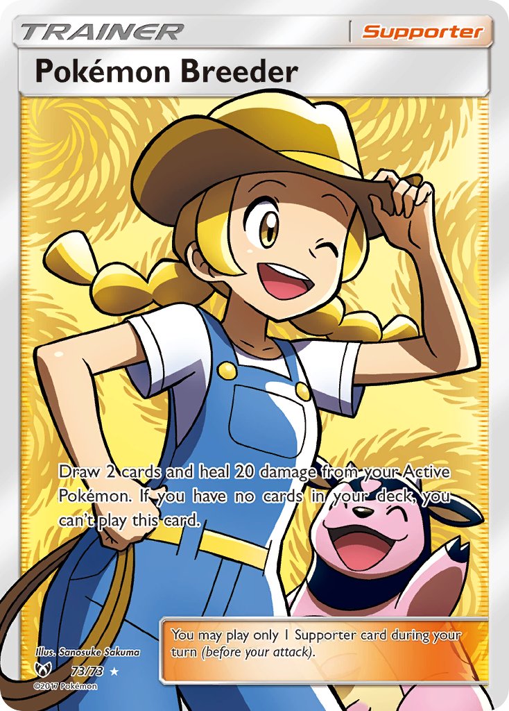 Pokémon Breeder - Shining Legends (Ultra Rare) [SLG-73] English / Near Mint / Normal