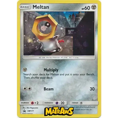 (SM177) Meltan - Cosmos Holo Enkeltkort Sun & Moon Promos 