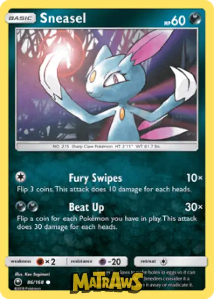 Sneasel - 86/168 Enkeltkort