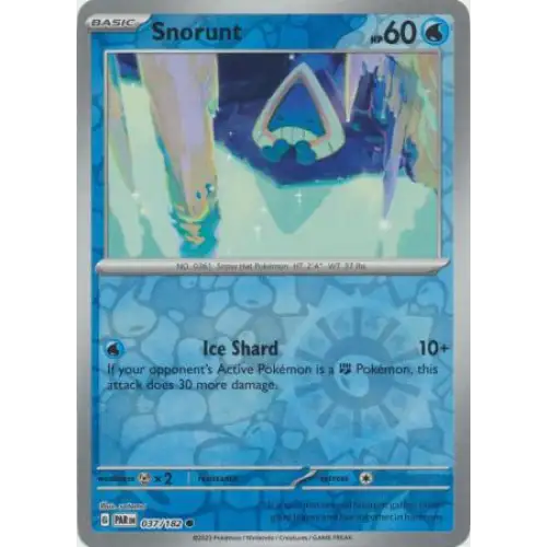 Snorunt - Reverse - 037/182 - Enkeltkort