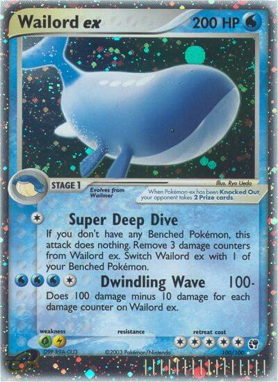 Wailord ex⁣ - EX Sandstorm⁣ (Ultra Rare)⁣ [100] English / Played / Normal
