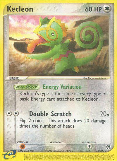 Kecleon⁣ - EX Sandstorm⁣ (Rare)⁣ [18] English / Light Played / Normal