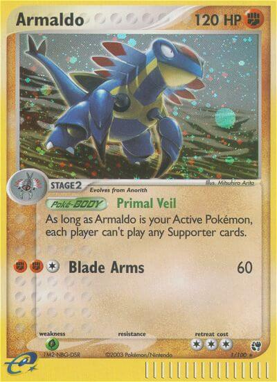 Armaldo⁣ - EX Sandstorm⁣ (Holo Rare)⁣ [1] English / Played / Normal