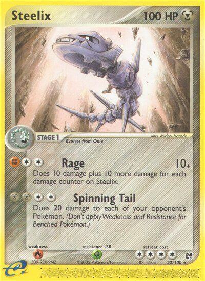Steelix⁣ - EX Sandstorm⁣ (Rare)⁣ [23] English / Good / Normal