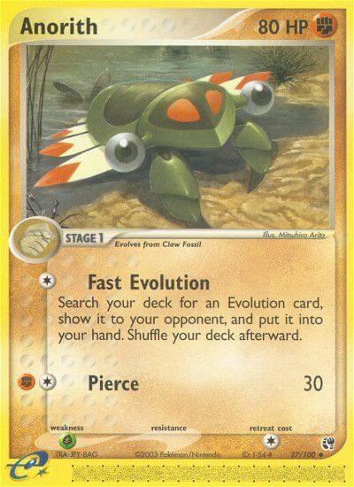 Anorith⁣ - EX Sandstorm⁣ (Uncommon)⁣ [27] English / Near Mint / Reverse-Holo Normal