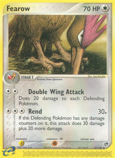 Fearow⁣ - EX Sandstorm⁣ (Uncommon)⁣ [37] English / Good / Reverse-Holo Normal