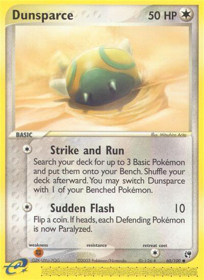 Dunsparce⁣ - EX Sandstorm⁣ (Common)⁣ [60] English / Near Mint / Reverse-Holo Normal