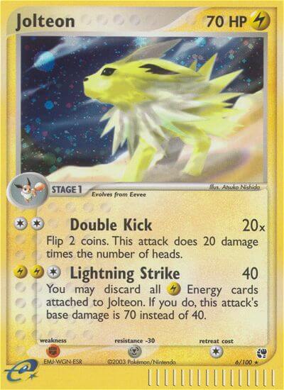 Jolteon⁣ - EX Sandstorm⁣ (Holo Rare)⁣ [6] English / Excellent / Reverse-Holo Normal