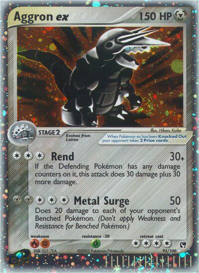 Aggron ex⁣ - EX Sandstorm⁣ (Ultra Rare)⁣ [95] English / Near Mint / Normal