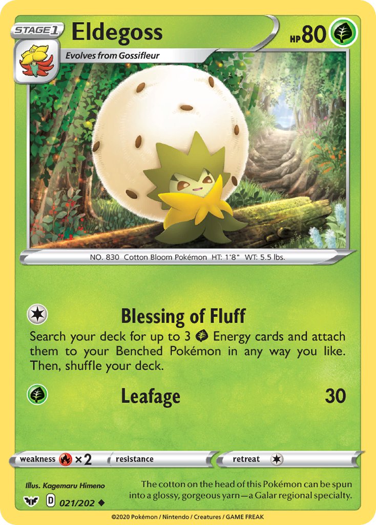 Eldegoss - Sword & Shield (Uncommon) [21] Kortspil