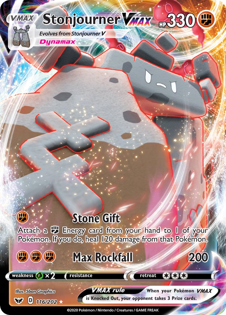 Stonjourner VMAX⁣ - Sword & Shield⁣ (Ultra Rare)⁣ [116] English / Near Mint / Normal