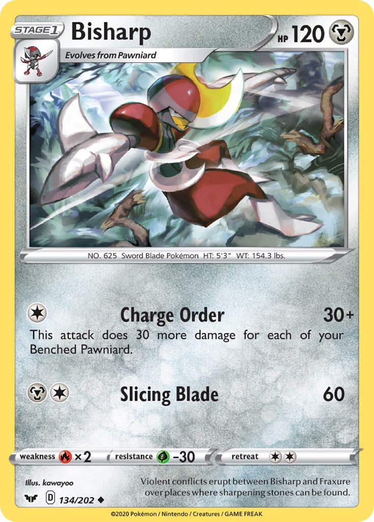 Bisharp⁣ - Sword & Shield⁣ (Uncommon)⁣ [134] English / Near Mint / Normal