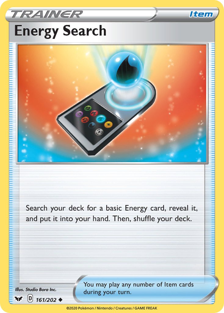 Energy Search⁣ - Sword & Shield⁣ (Uncommon)⁣ [161] English / Near Mint / Reverse-Holo Normal