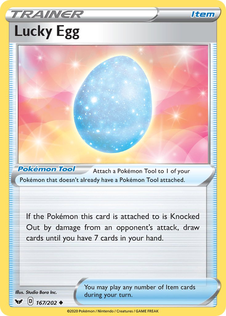 Lucky Egg⁣ - Sword & Shield⁣ (Uncommon)⁣ [167] English / Near Mint / Normal