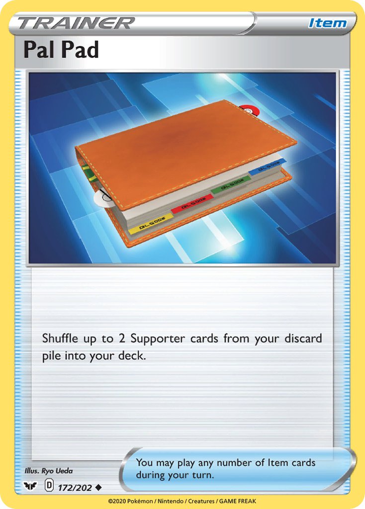 Pal Pad⁣ - Sword & Shield⁣ (Uncommon)⁣ [172] English / Near Mint / Reverse-Holo Normal