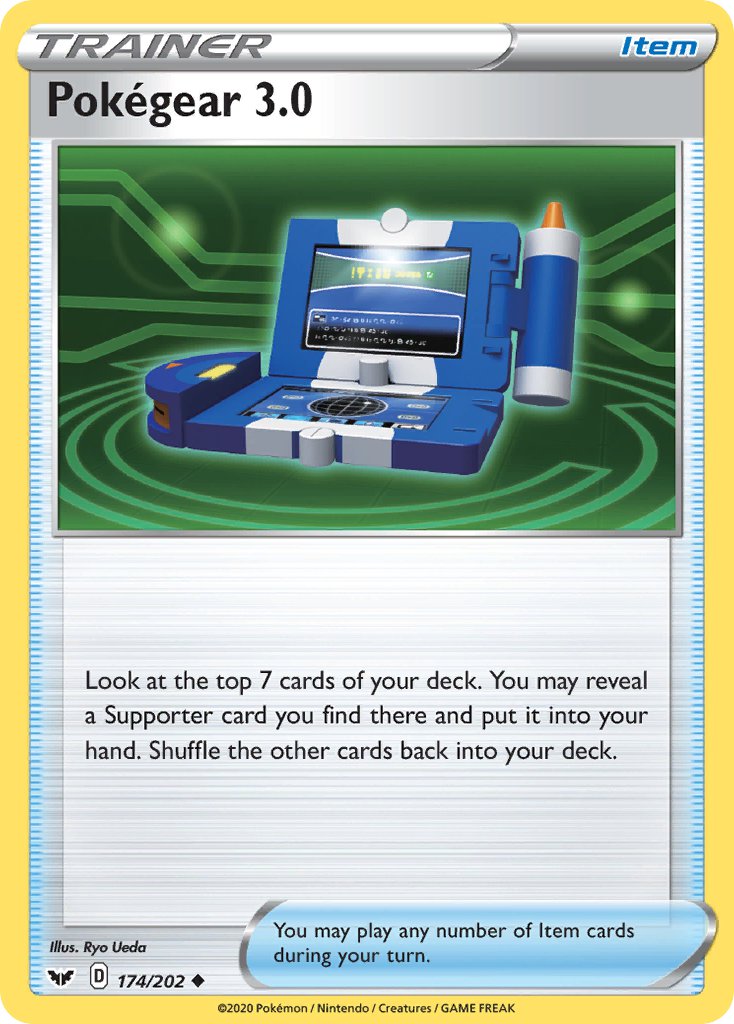 Pokégear 3.0⁣ - Sword & Shield⁣ (Uncommon)⁣ [174] English / Near Mint / Reverse-Holo Normal