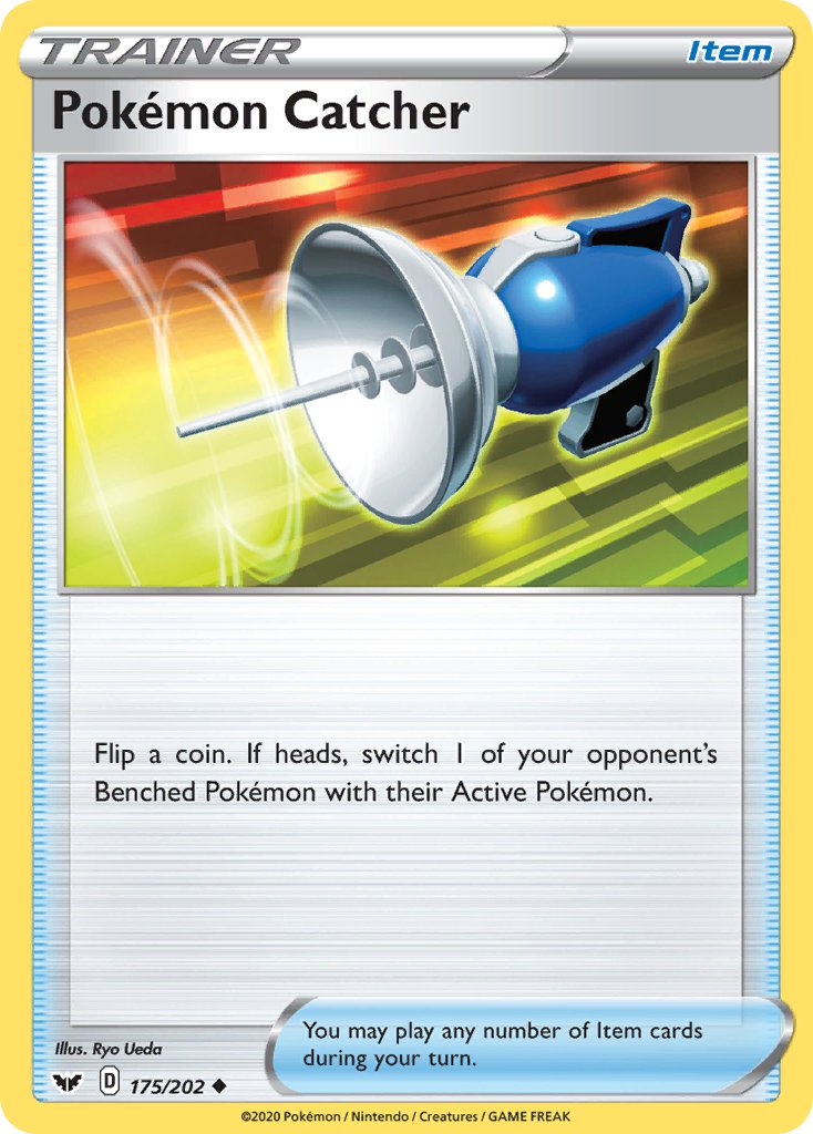Pokémon Catcher⁣ - Sword & Shield⁣ (Uncommon)⁣ [175] English / Near Mint / Reverse-Holo Normal