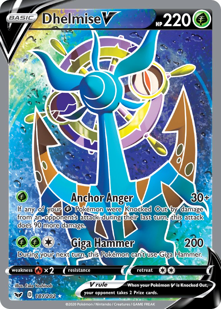 Dhelmise V⁣ - Sword & Shield⁣ (Ultra Rare)⁣ [187] English / Near Mint / Normal