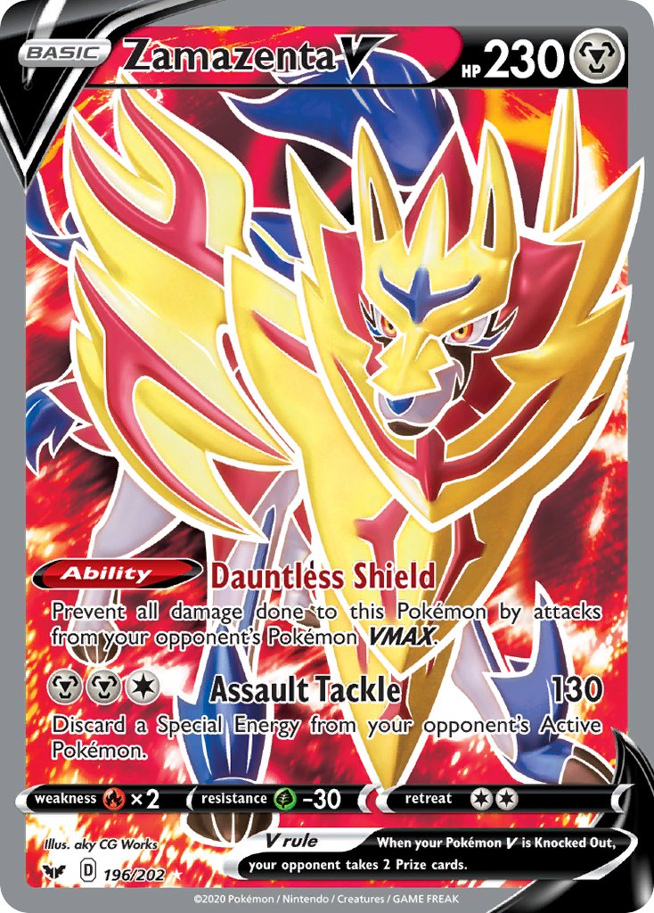 Zamazenta V⁣ - Sword & Shield⁣ (Ultra Rare)⁣ [196] English / Near Mint / Normal