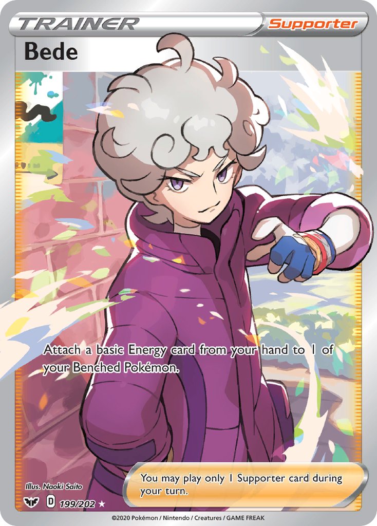 Bede⁣ - Sword & Shield⁣ (Ultra Rare)⁣ [199] English / Excellent / Normal