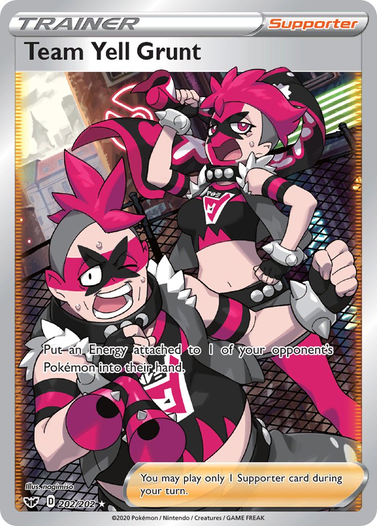 Team Yell Grunt⁣ - Sword & Shield⁣ (Ultra Rare)⁣ [202] English / Near Mint / Normal