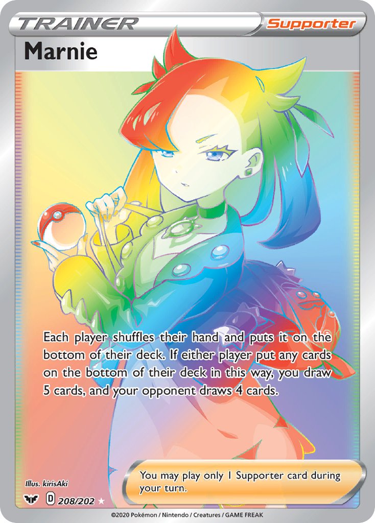 Marnie⁣ - Sword & Shield⁣ (Secret Rare)⁣ [208] English / Near Mint / Normal