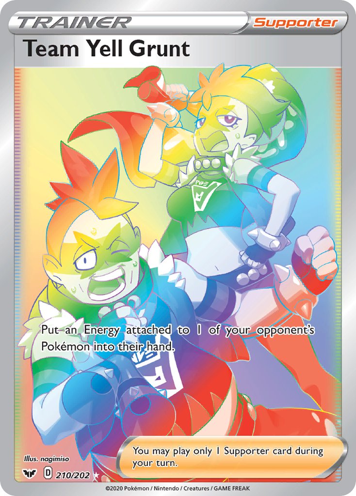Team Yell Grunt⁣ - Sword & Shield⁣ (Secret Rare)⁣ [210] English / Near Mint / Normal