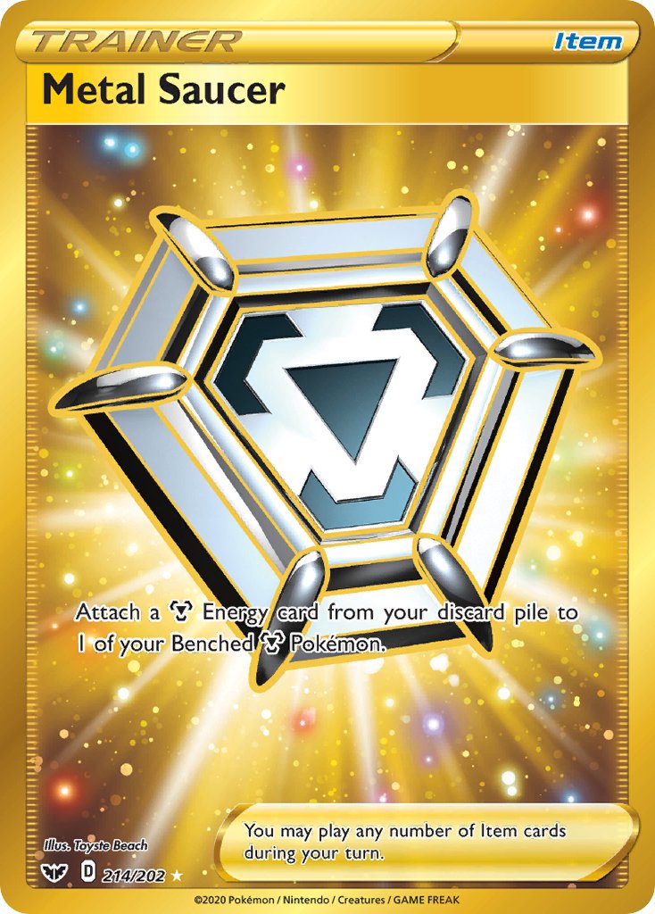 Metal Saucer⁣ - Sword & Shield⁣ (Secret Rare)⁣ [214] English / Near Mint / Normal