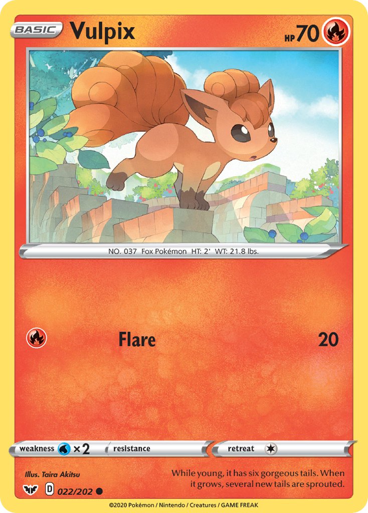 Vulpix⁣ - Sword & Shield⁣ (Common)⁣ [22] English / Near Mint / Reverse-Holo Normal