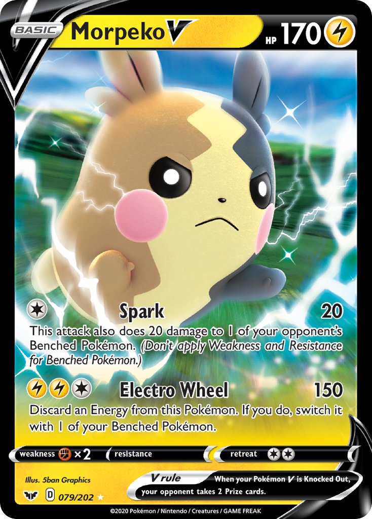 Morpeko V⁣ - Sword & Shield⁣ (Ultra Rare)⁣ [79] English / Excellent / Normal