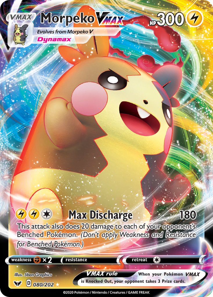 Morpeko VMAX⁣ - Sword & Shield⁣ (Ultra Rare)⁣ [80] English / Excellent / Normal