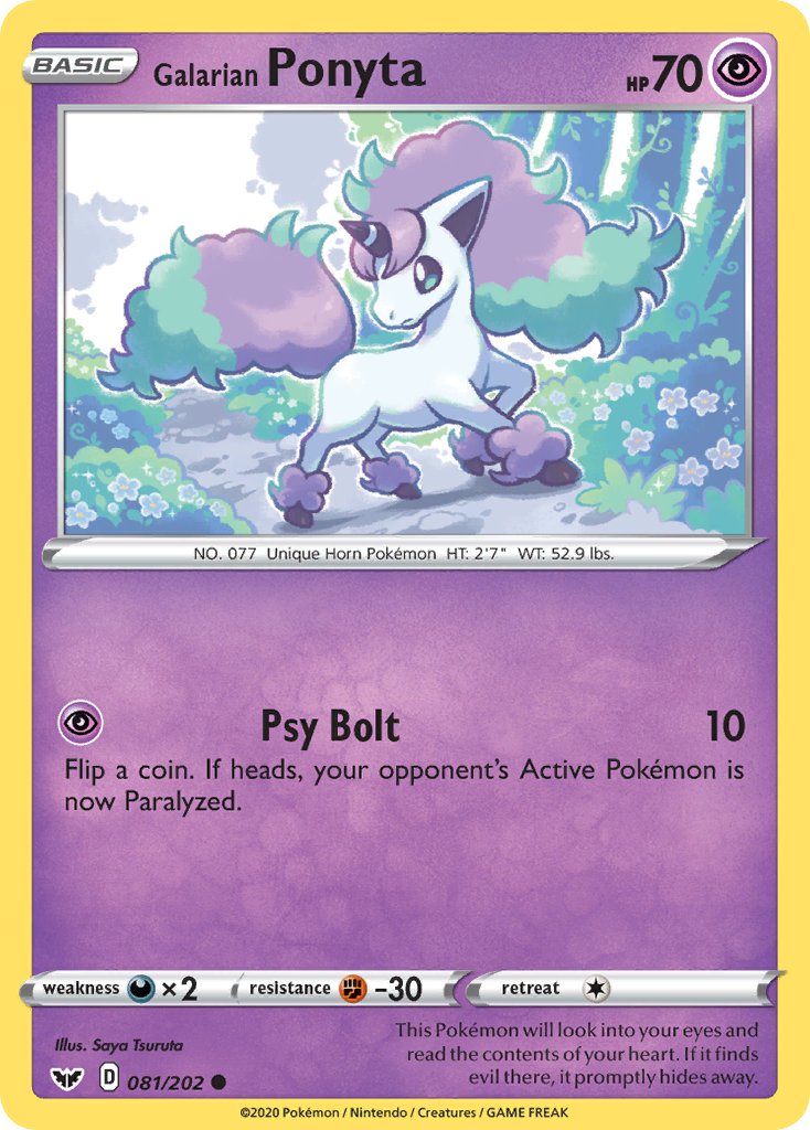 Galarian Ponyta⁣ - Sword & Shield⁣ (Common)⁣ [81]