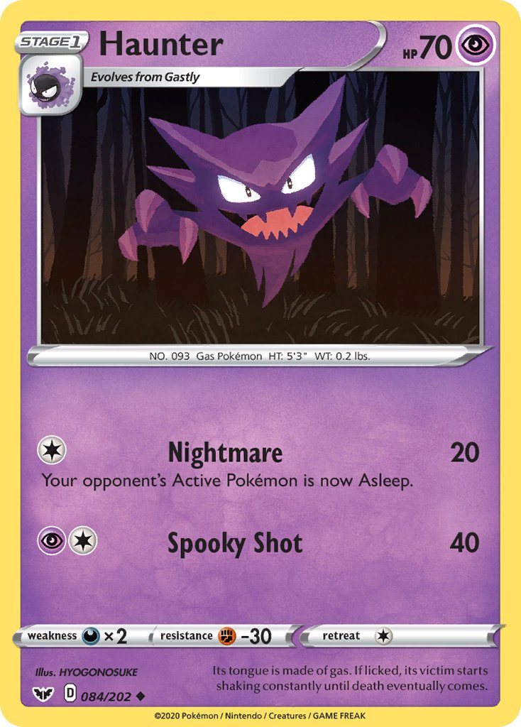 Haunter⁣ - Sword & Shield⁣ (Uncommon)⁣ [84]
