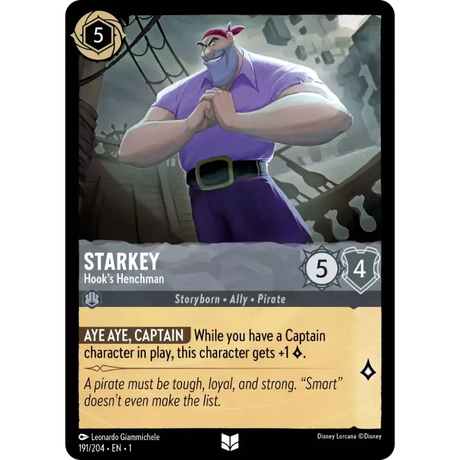 Starkey - Hook’s Henchman (Uncommon) - 191/204 - Disney