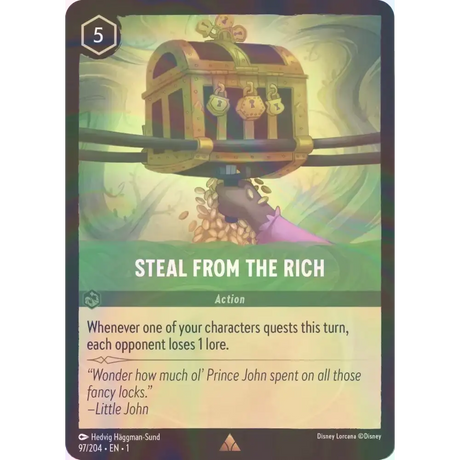 Steal From the Rich - Foil (Rare) - 97/204 - Disney Lorcana