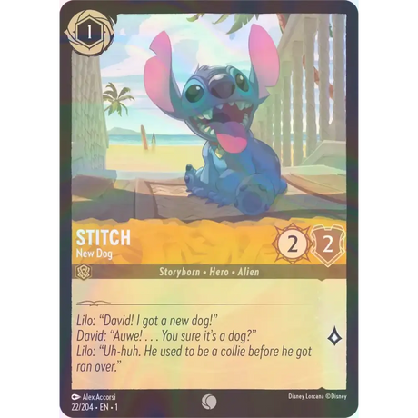 Stitch - New Dog - Foil (Common) - 21/204 - Disney Lorcana