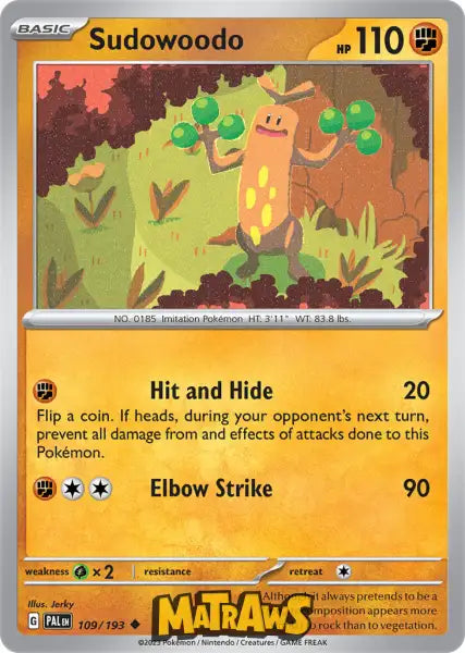 Sudowoodo - 109/193 Enkeltkort