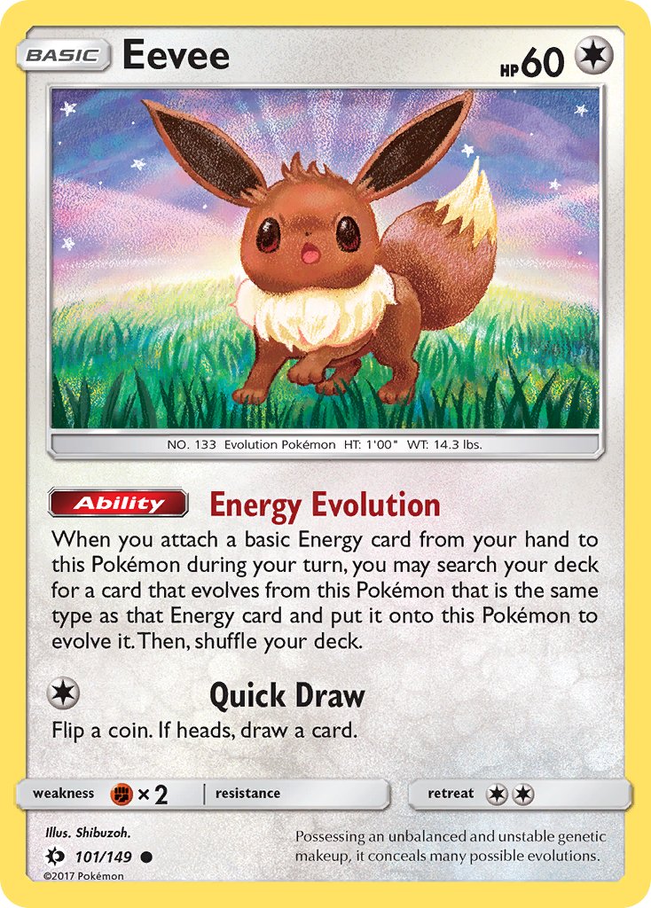 Eevee - Sun & Moon (Common) [SUM-101] English / Near Mint / Normal