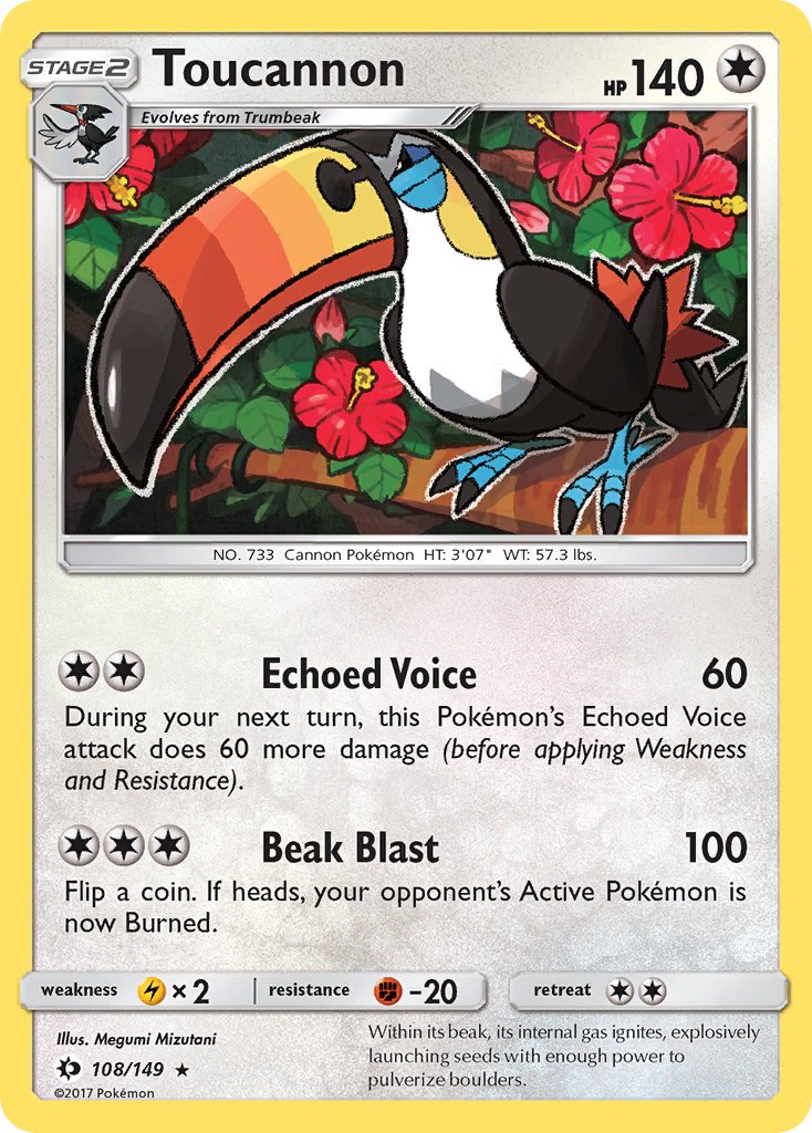 Toucannon - Sun & Moon (Rare) [SUM-108] English / Near Mint / Normal