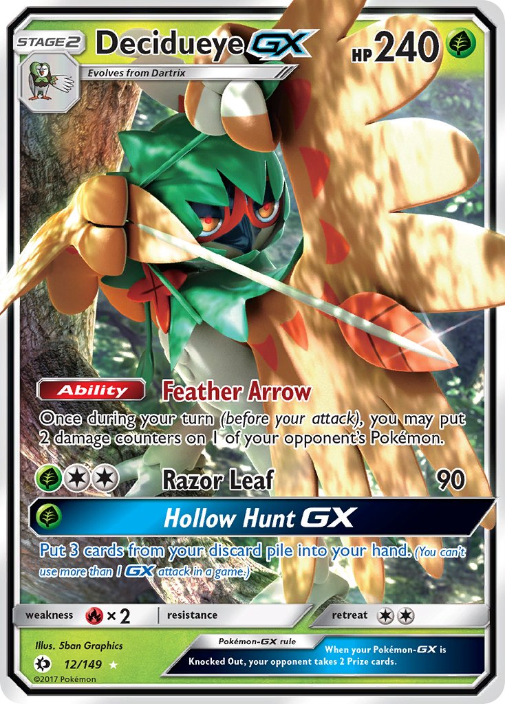 Decidueye GX - Sun & Moon (Ultra Rare) [12] Kortspil