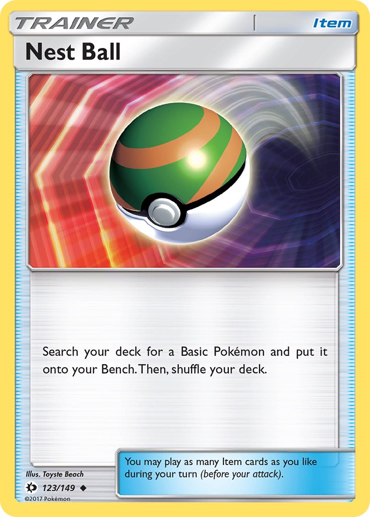 Nest Ball - Sun & Moon (Uncommon) [SUM-123] English / Near Mint / Normal