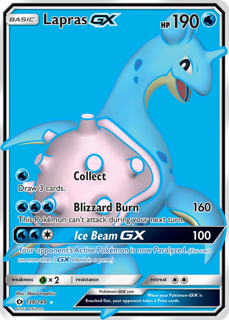 Lapras GX - Sun & Moon (Ultra Rare) [SUM-139] English / Near Mint / Normal