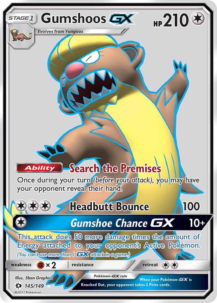 Gumshoos GX - Sun & Moon (Ultra Rare) [SUM-145] English / Near Mint / Normal