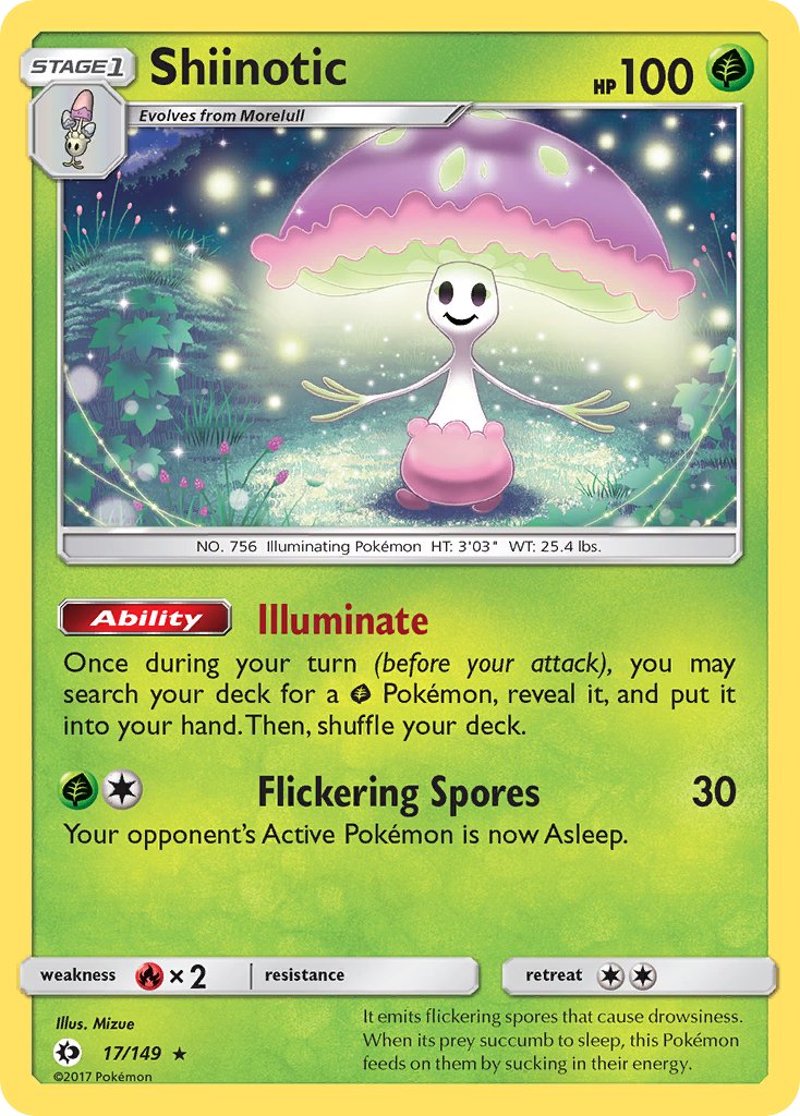Shiinotic - Sun & Moon (Holo Rare) [SUM-17] English / Near Mint / Normal