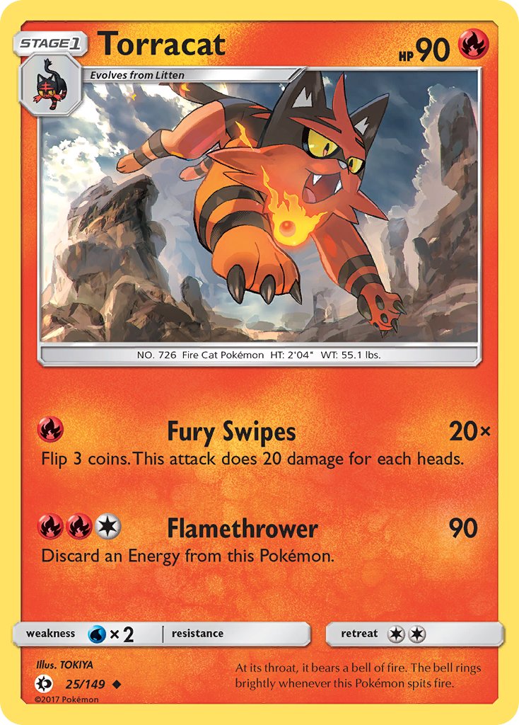 Torracat - Sun & Moon (Uncommon) [SUM-25] English / Near Mint / Normal