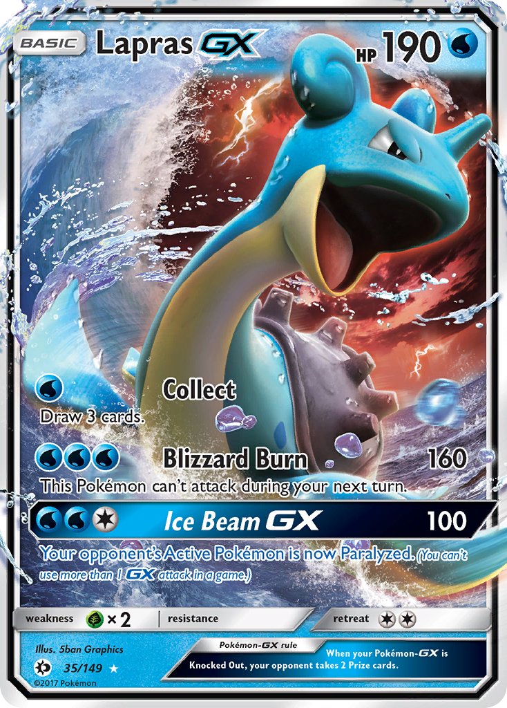Lapras GX - Sun & Moon (Ultra Rare) [SUM-35] English / Near Mint / Normal